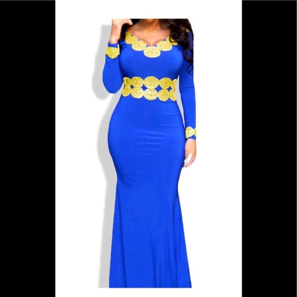 Long blue dress - Picture 1 of 1